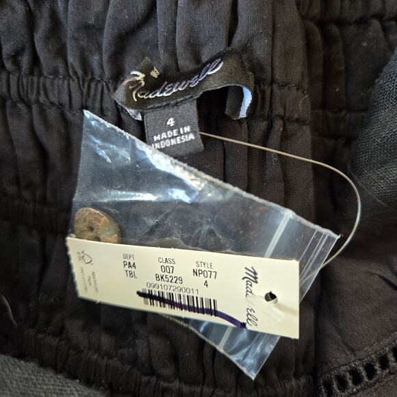 Madewell Sleeveless Wide-Leg Jumpsuit in 100% Linen Size 4 NWT - Picture 5 of 12